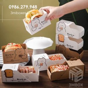 In hộp đựng bánh fastfood số lượng ít, giao hàng tận nơi